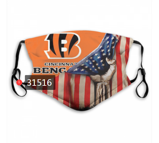 NFL 2020 Cincinnati Bengals #70 Dust mask with filter